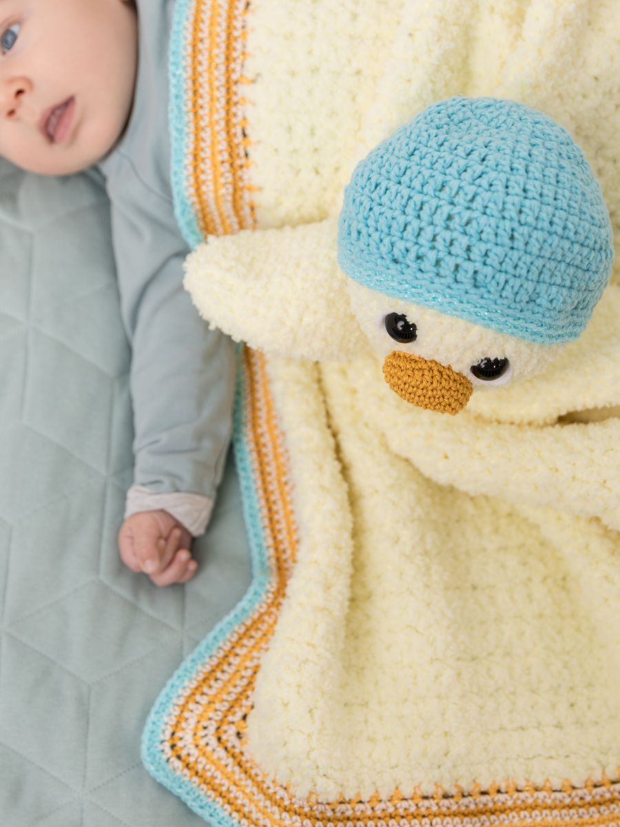 Knuffeldeken Emma de eend