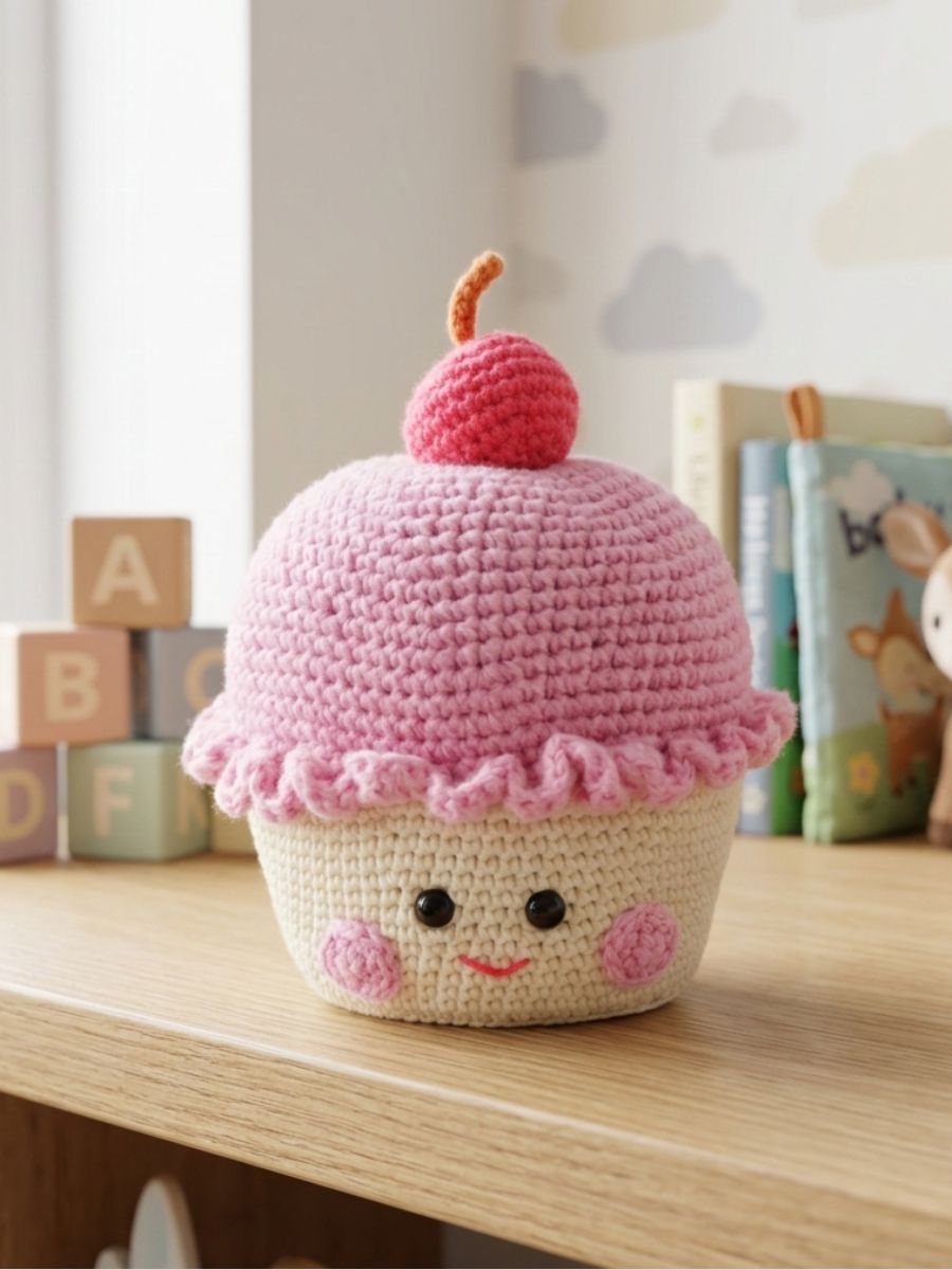 Patroon Cupcake muziekdoosje