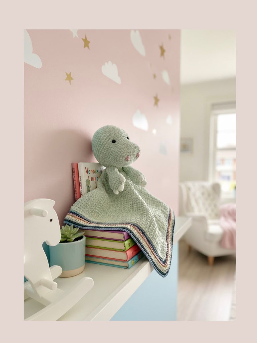 Little Darling knuffeldekentje Dino