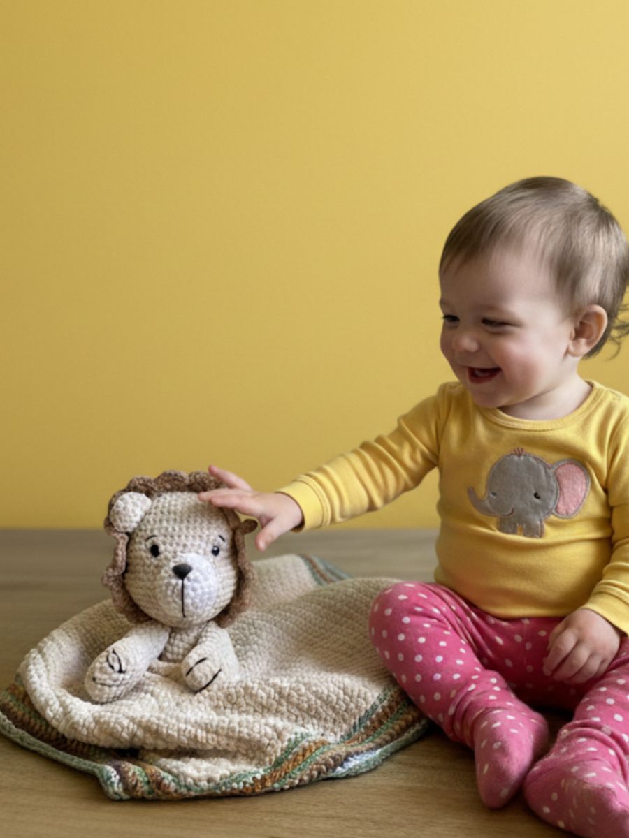 Little Darling knuffeldekentje Leeuw