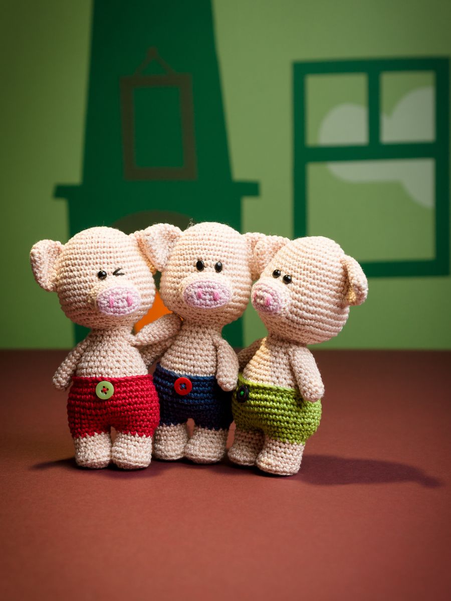Sprookje Drie Biggetjes- groep samen 